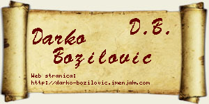 Darko Božilović vizit kartica